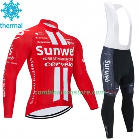 Maillot Cyclisme Hiver + Collant à Bretelles 2020 Team Sunweb N001